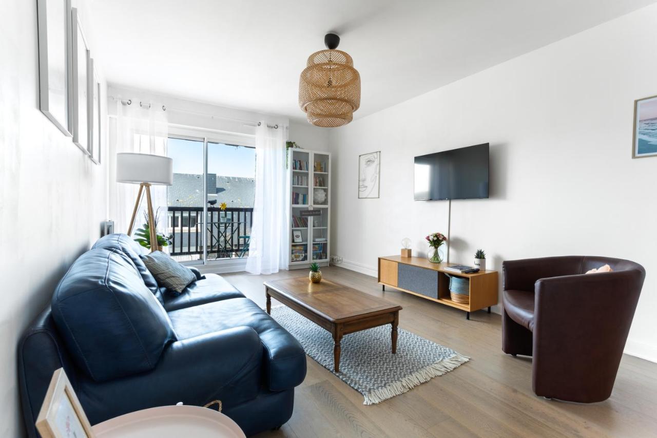 Апартаменти Le Cosy Avec Piscine, Balcon Et Parking Трувіль-сюр-Мер Екстер'єр фото